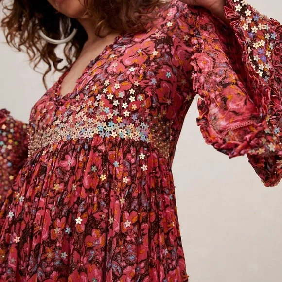 Free People Bali Flora Mini Dress main image 0